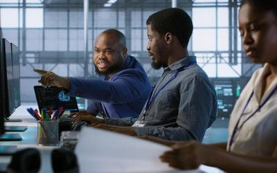 Network map of Africa